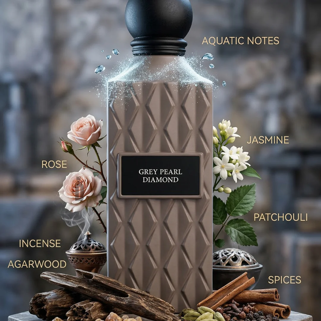 Grey Pearl Diamond 150ml EDP - Ibrahim Al Qurashi - Image 2